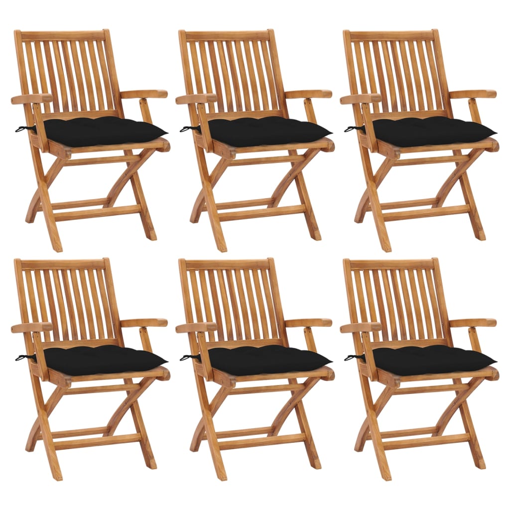 vidaXL Tuinstoelen 2 st met antracietkleurige kussens massief teakhout