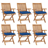 vidaXL Tuinstoelen 2 st met antracietkleurige kussens massief teakhout