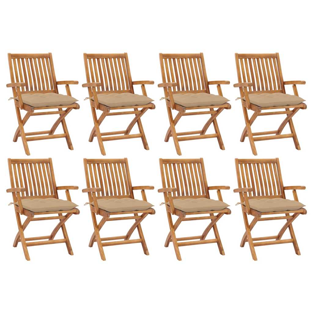 vidaXL Tuinstoelen 2 st met antracietkleurige kussens massief teakhout