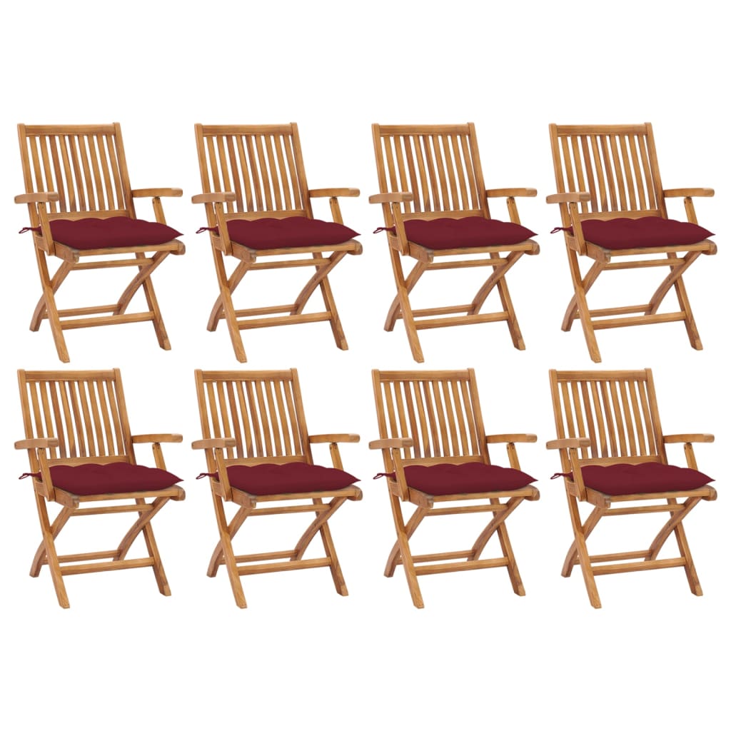 vidaXL Tuinstoelen 2 st met antracietkleurige kussens massief teakhout