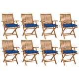 vidaXL Tuinstoelen 2 st met antracietkleurige kussens massief teakhout