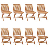 vidaXL Garden Chairs 4 pcs folding solid teakwood