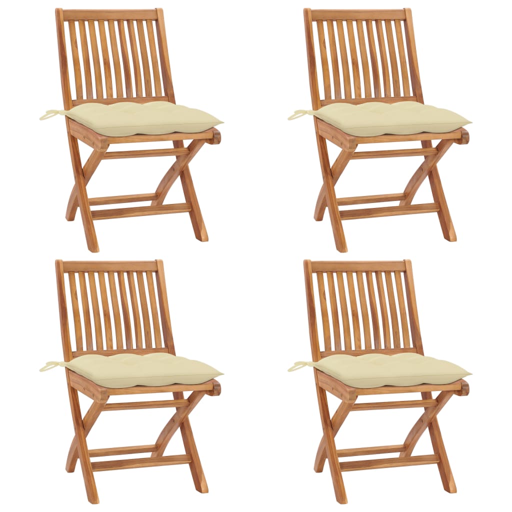 vidaXL Tuinstoelen 2 st met antracietkleurige kussens massief teakhout