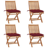 vidaXL Tuinstoelen 2 st met antracietkleurige kussens massief teakhout