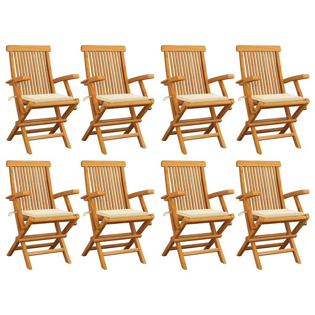 vidaXL Tuinstoelen 2 st avec antracietkleurige kussens massief teakhout