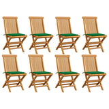 vidaXL Tuinstoelen 2 st met antracietkleurige kussens massief teakhout