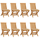vidaXL Garden Chairs 2 pcs with Anthracite Cushions Solid Teakwood