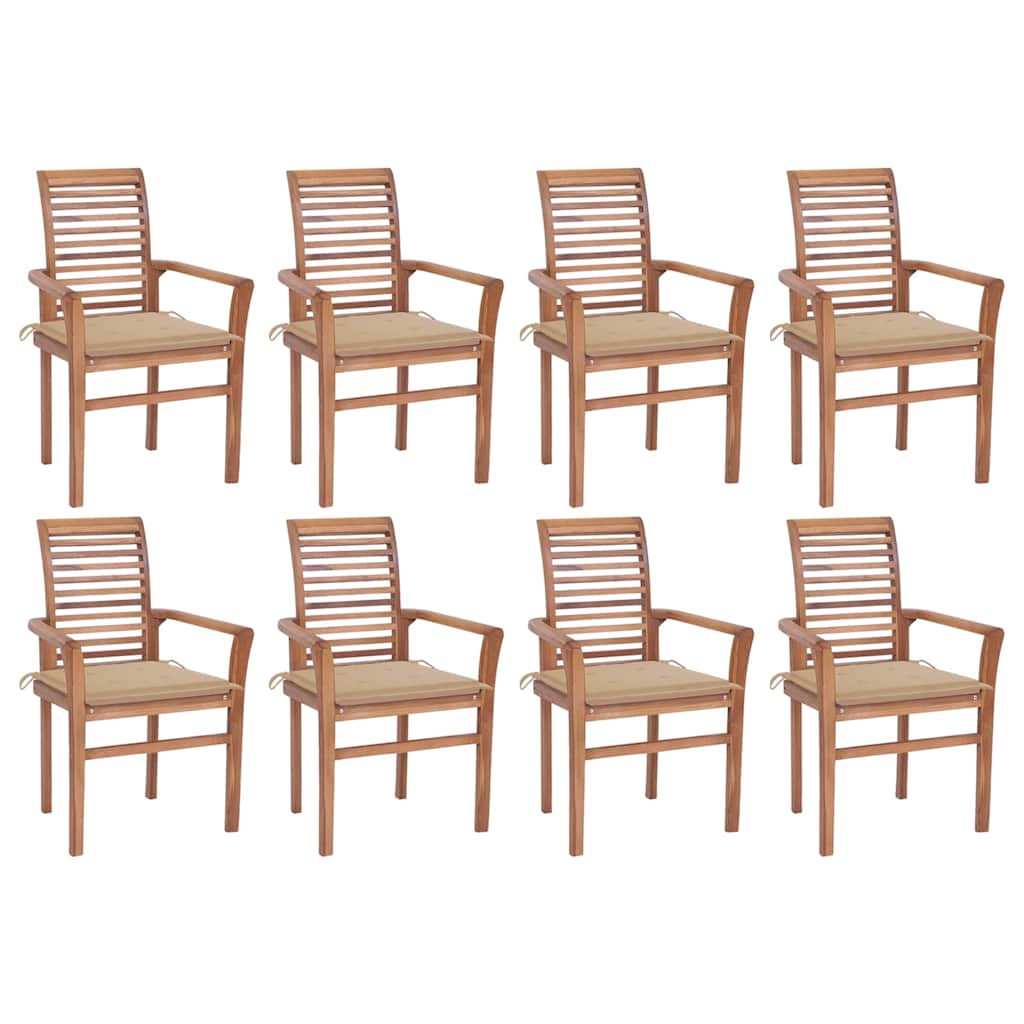 vidaXL Dining Chairs 2 pcs with anthracite cushions solid teak wood