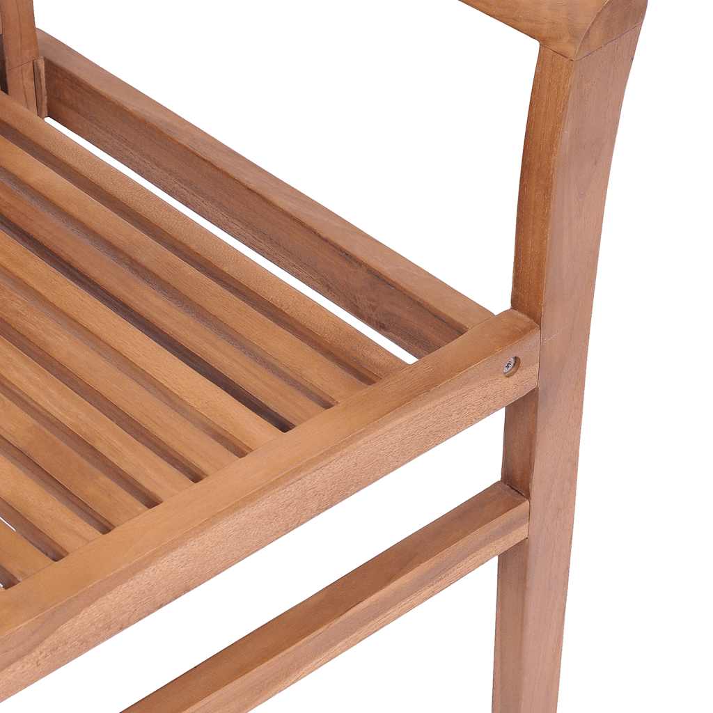 vidaXL Dining Chairs 2 pcs with anthracite cushions solid teak wood