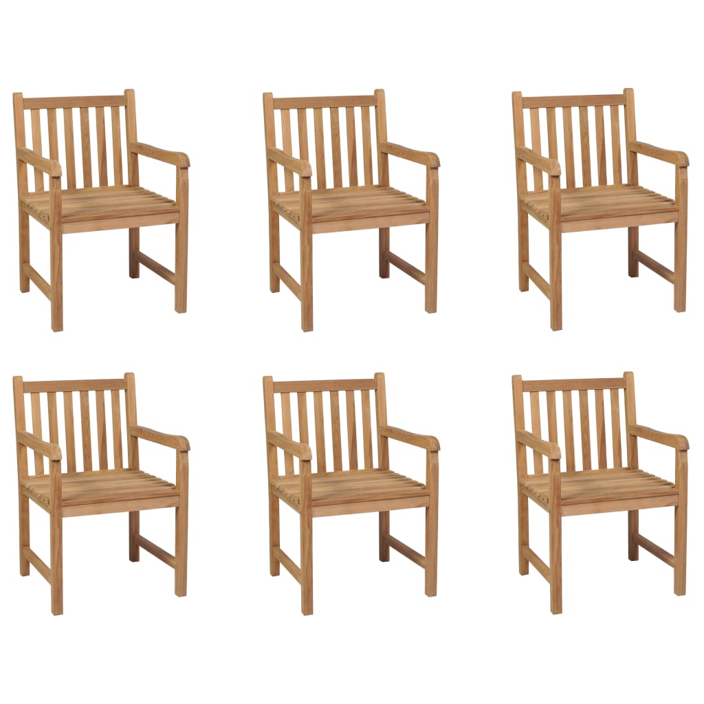 vidaXL Garden Chairs 4 pcs Solid Teak Wood