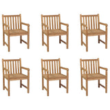 vidaXL Garden Chairs 4 pcs Solid Teak Wood