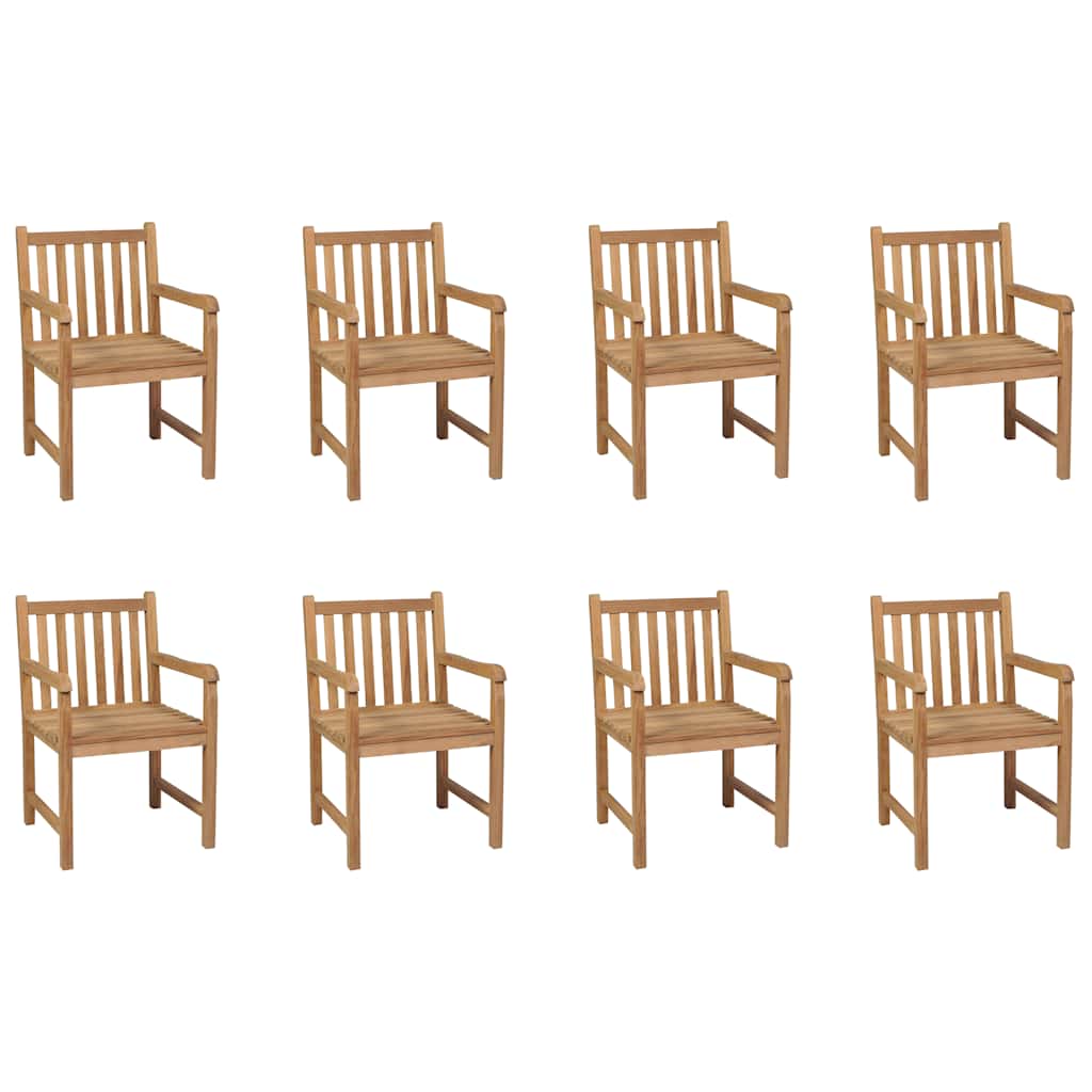 vidaXL Garden Chairs 4 pcs Solid Teak Wood