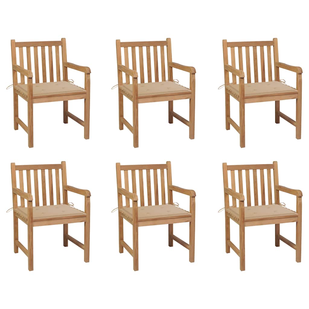 vidaXL Garden Chairs 2 pcs with Anthracite Cushions Solid Teakwood