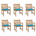 vidaXL Tuinstoelen 2 st avec antracietkleurige kussens massief teakhout