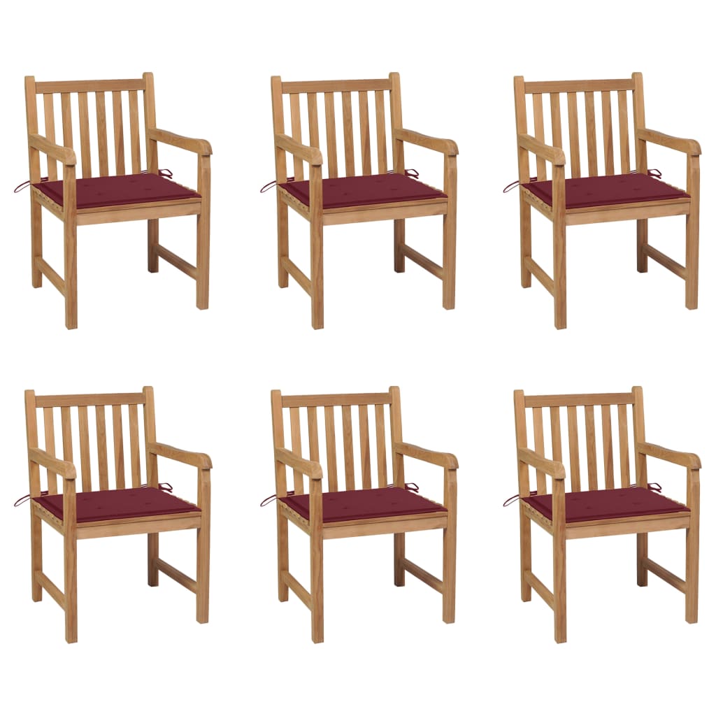 vidaXL Garden Chairs 2 pcs with Anthracite Cushions Solid Teakwood