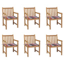 vidaXL Tuinstoelen 2 st avec antracietkleurige kussens massief teakhout