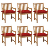 vidaXL Garden Chairs 2 pcs with Anthracite Cushions Solid Teakwood