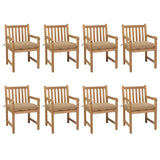 vidaXL Garden Chairs 2 pcs with Anthracite Cushions Solid Teakwood