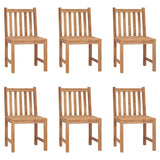 vidaXL Garden Chairs 4 pcs Solid Teak Wood