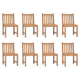 vidaXL Garden Chairs 4 pcs Solid Teak Wood
