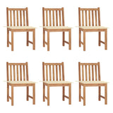vidaXL Garden chairs 2 pcs with cushions solid teak wood