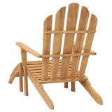 vidaXL Stoelen Adirondack 2 st met voetensteunen massief teakhout
