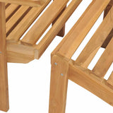 vidaXL Stoelen Adirondack 2 st met voetensteunen massief teakhout