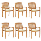 vidaXL Garden Chairs 2 pcs with Anthracite Cushions Solid Teakwood