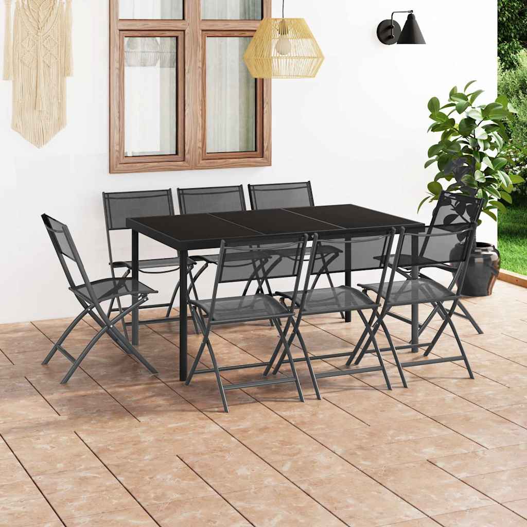 vidaXL 7-delige Tuinset staal