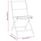 vidaXL 3-Piece Garden Dining Set Steel