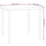 vidaXL 3-Piece Garden Dining Set Steel
