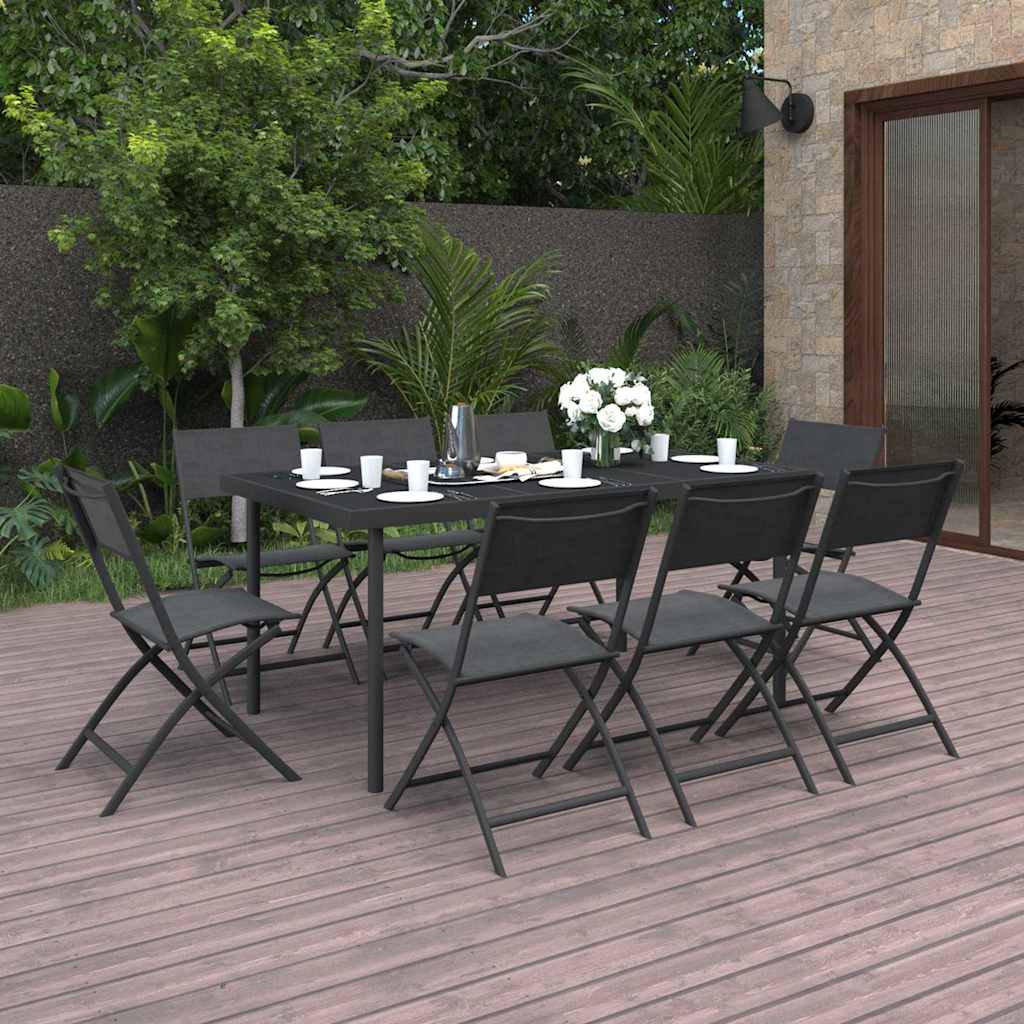 vidaXL 7-delige Tuinset staal