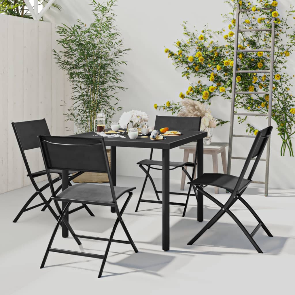 vidaXL 3-piece Garden Lounge Set Steel