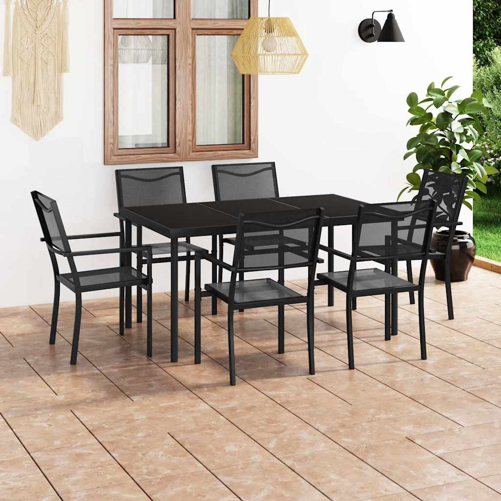 vidaXL 5-delige Tuinset staal