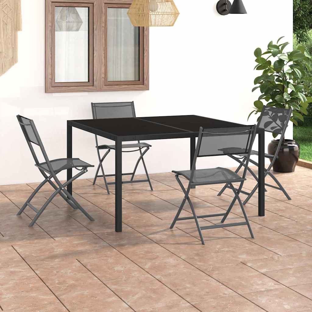 vidaXL 5-piece Garden Dining Set Steel