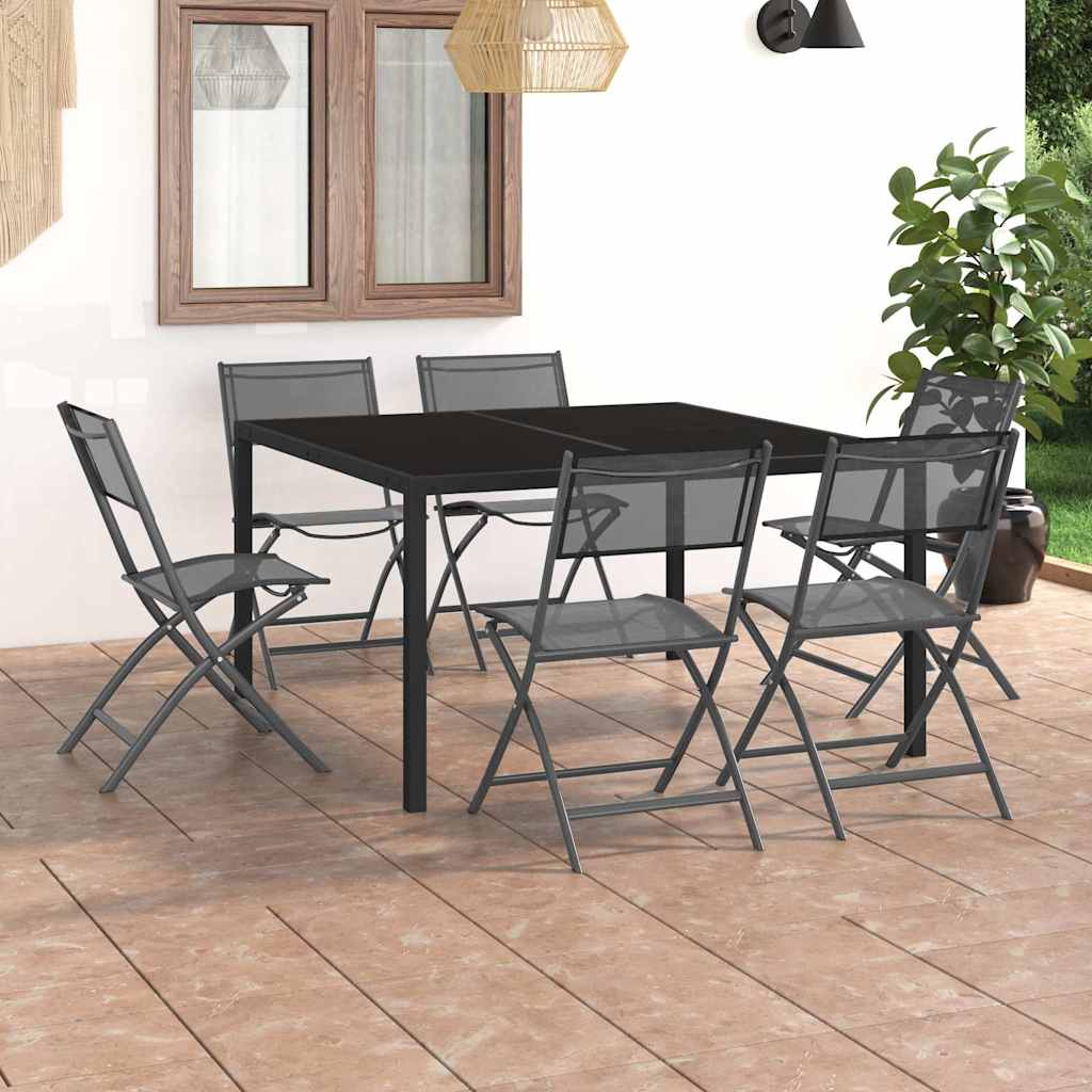 vidaXL 5-piece Garden Dining Set Steel