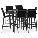vidaXL 5-piece Garden Bar Set black