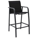 vidaXL 5-piece Garden Bar Set black