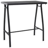 vidaXL 5-piece Garden Bar Set black