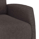 vidaXL Massage Recliner Electric Adjustable Fabric Dark Brown