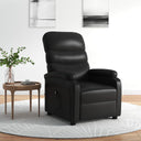 vidaXL Fauteuil électrique verstelbaar kunstleer noir