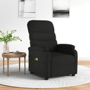 vidaXL Massagestoel elektrisch stof lichtgrijs