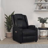 vidaXL Electric massage chair artificial leather black