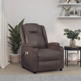 vidaXL Electric massage chair artificial leather black