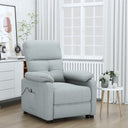 vidaXL Fauteuil elektrisch verstelbaar stof lichtgrijs