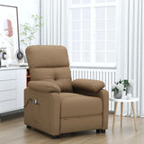 vidaXL Electric Massage Chair Fabric Light Grey