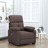 vidaXL Electric Massage Chair Fabric Light Grey