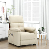 vidaXL Electric Massage Chair Fabric Light Grey