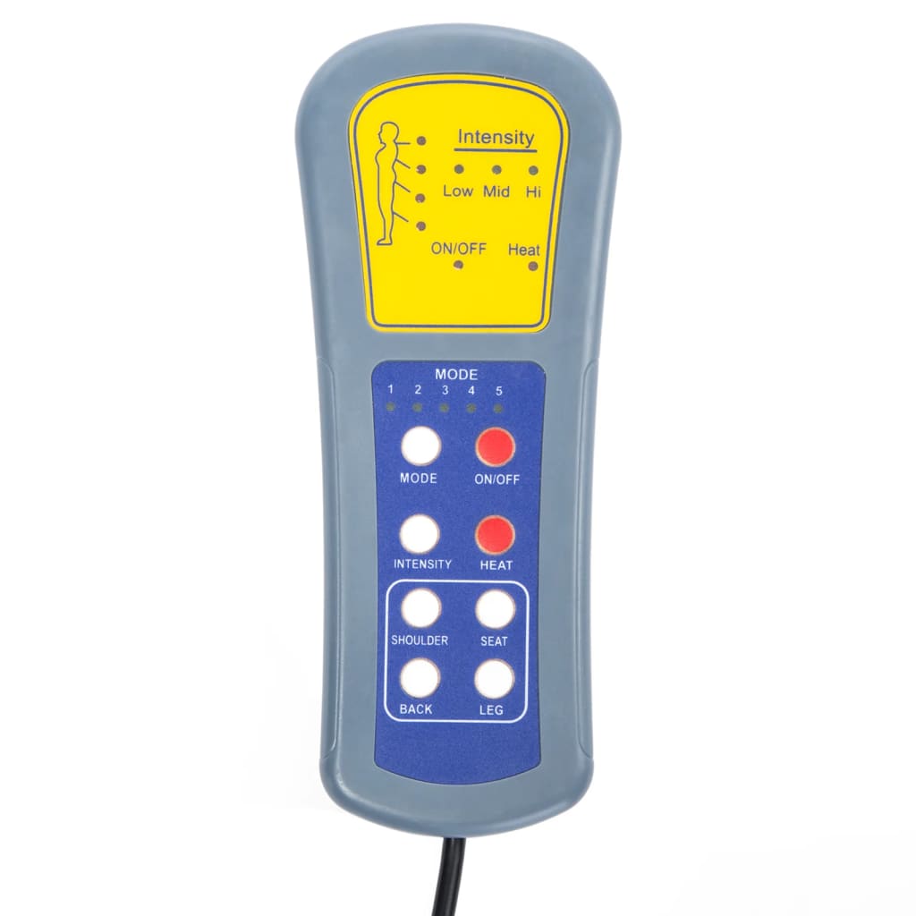 vidaXL elektrische massagestoel crème stof