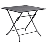 vidaXL 3-Piece Garden Dining Set Steel Anthracite